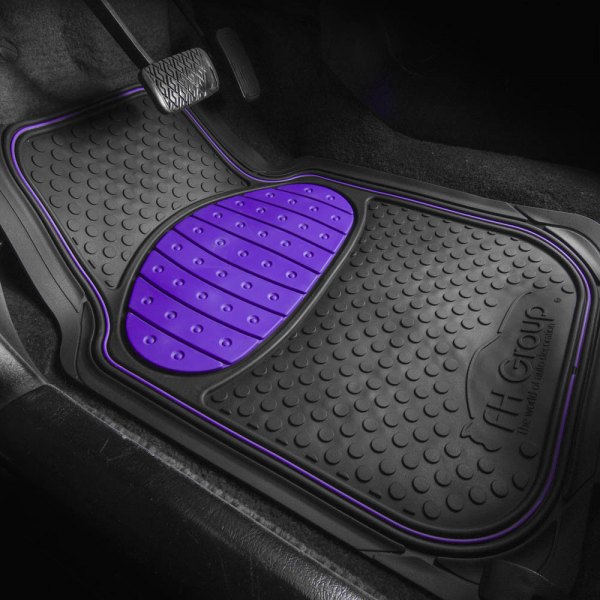  FH Group® - Heavy Duty ClimaProof™ Purple Floor Mat Set