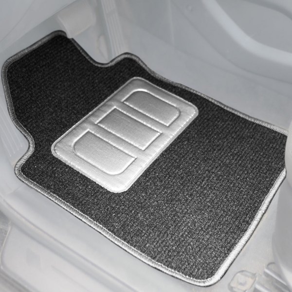  FH Group® - Ribbed Gray Floor Mat Set