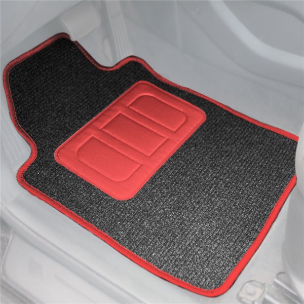  FH Group® - Ribbed Red Floor Mat Set