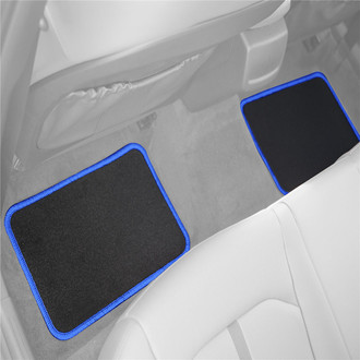 FH Group® - Mod 1st & 2nd Row Blue Carpet Floor Mat Set