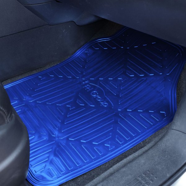  FH Group® - Metallic Finish Blue Floor Mat Set