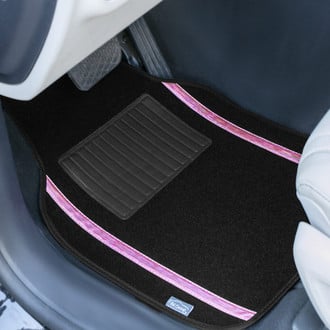 FH Group® - Galaxy13 1st & 2nd Row Pink Carpet Floor Mat Set