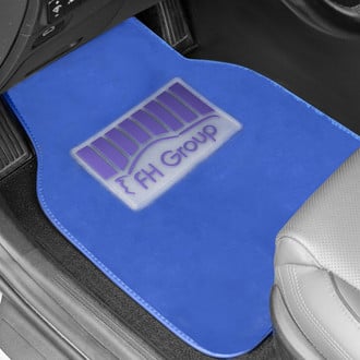 FH Group® - Doe16 1st & 2nd Row Blue Carpet Floor Mat Set