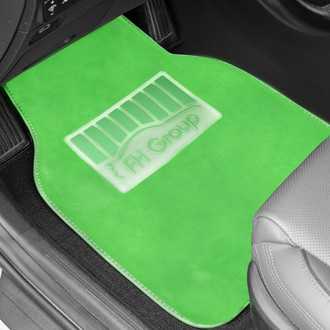 FH Group® - Doe16 1st & 2nd Row Green Carpet Floor Mat Set