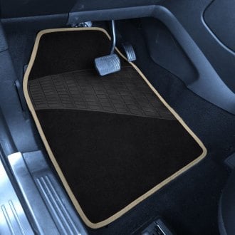FH Group® - Color-Trimmed Carpet Floor Mat Set