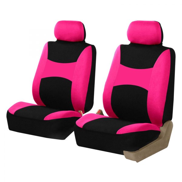  FH Group® - 1st Row Light & Breezy Flat Cloth 1st Row Pink & Black Seat Covers