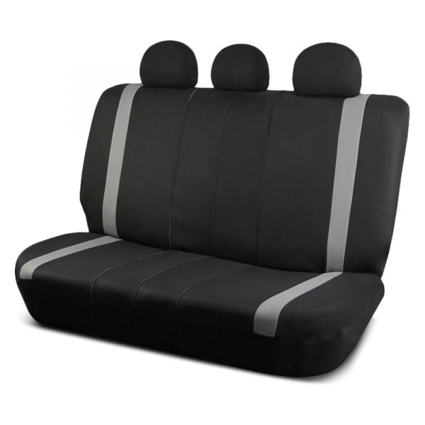  FH Group® - 2nd Row Premium Modernistic 2nd Row Black & Gray Seat Covers