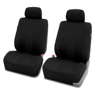FH Group® - Striking Striped 1st Row Black Seat Covers