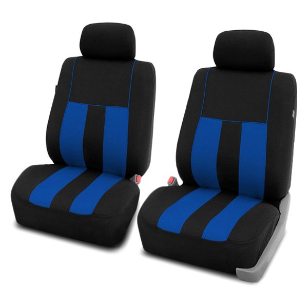  FH Group® - 1st Row Striking Striped 1st Row Black & Blue Seat Covers