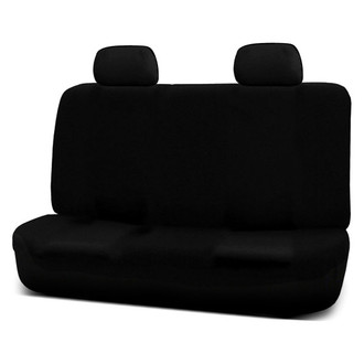 FH Group® - Flat Cloth 2nd Row Black Seat Covers