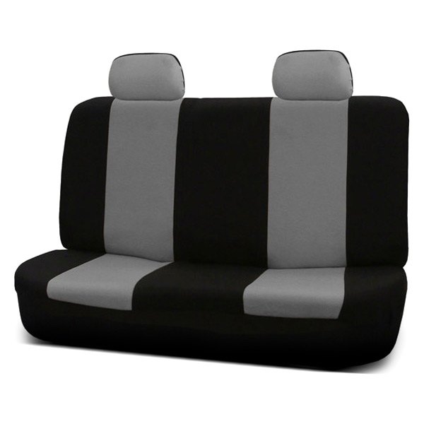  FH Group® - 2nd Row Flat Cloth 2nd Row Black & Gray Seat Covers
