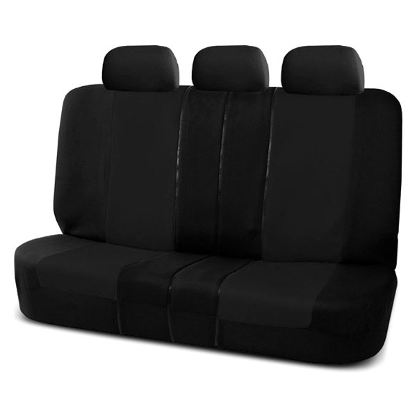  FH Group® - 2nd Row Multifunctional Flat Cloth 2nd Row Black Seat Covers
