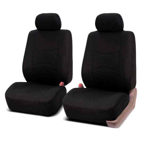  FH Group® - 1st Row Multifunctional Flat Cloth 1st Row Black Seat Covers