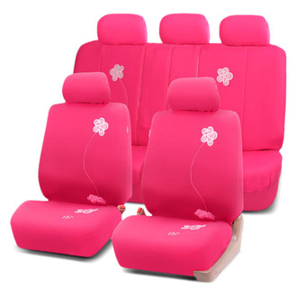 FH Group® - Floral 1st & 2nd Row Pink Seat Covers