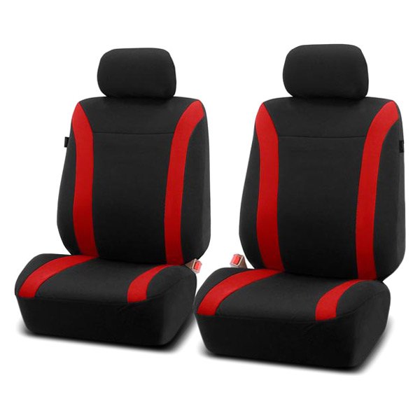  FH Group® - 1st Row Cosmopolitan 1st Row Black & Red Seat Covers