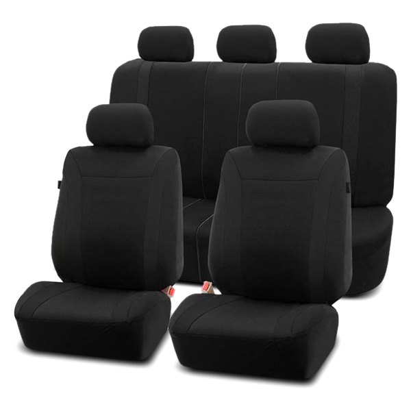  FH Group® - 1st & 2nd Row Cosmopolitan 1st & 2nd Row Black Seat Covers