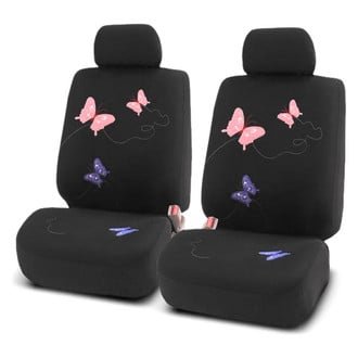 FH Group® - Butterfly 1st Row Black Seat Covers