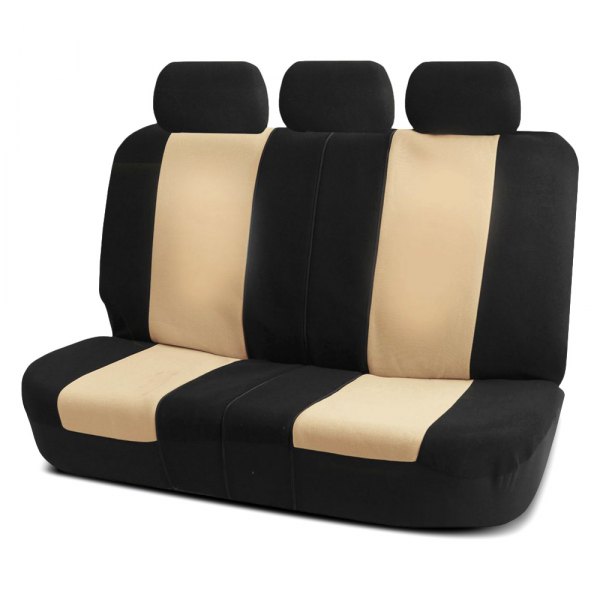  FH Group® - 2nd Row Premium Fabric 2nd Row Black & Beige Seat Covers