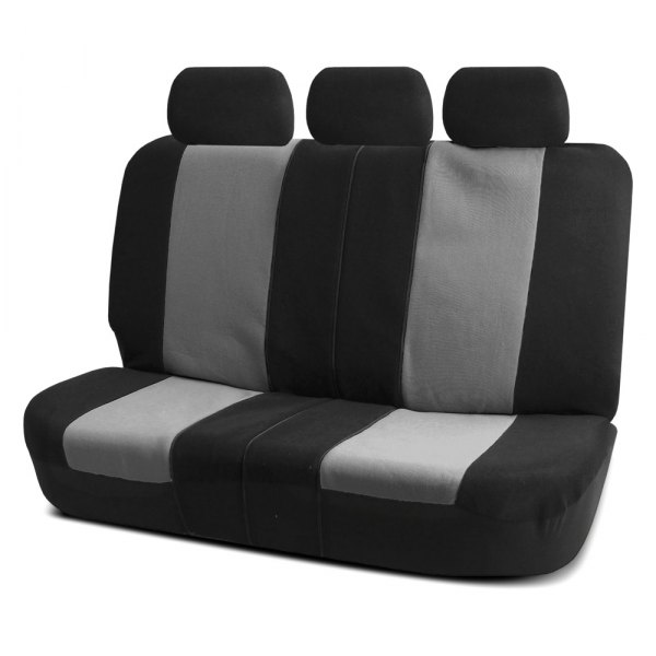  FH Group® - 2nd Row Premium Fabric 2nd Row Black & Gray Seat Covers