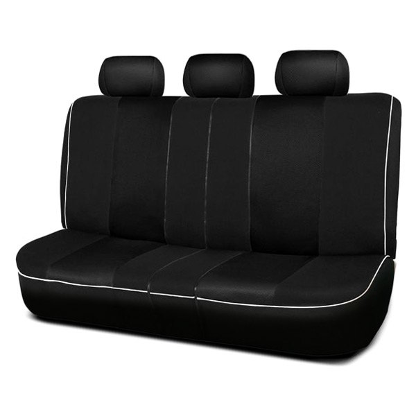  FH Group® - 2nd Row Edgy Piping 2nd Row Black Seat Covers