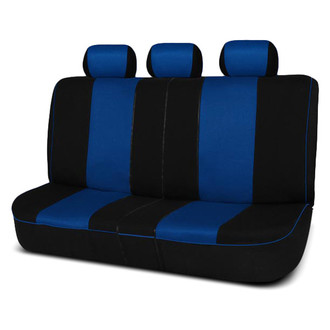 FH Group® - Edgy Piping 2nd Row Black & Blue Seat Covers