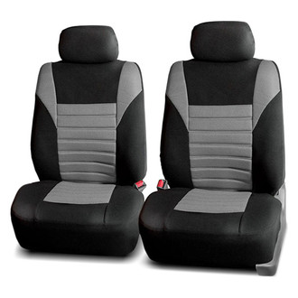 FH Group® - Premium 3D Air Mesh 1st Row Black & Gray Seat Covers