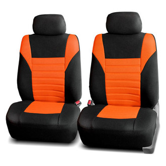 FH Group® - Premium 3D Air Mesh 1st Row Black & Orange Seat Covers