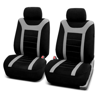 FH Group® - Sports 1st Row Black & Gray Seat Covers