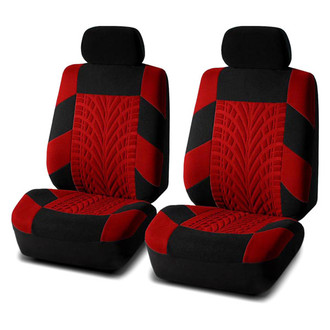FH Group® - Travel Master 1st Row Black & Red Seat Covers