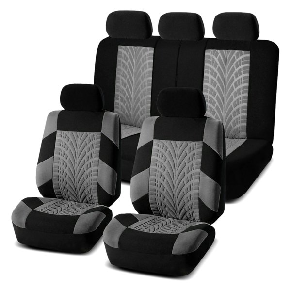  FH Group® - 1st & 2nd Row Travel Master 1st & 2nd Row Black & Gray Seat Covers