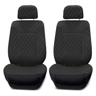 FH Group® - Prestige79 Diamond Stitch Neosupreme 1st Row Black Seat Covers