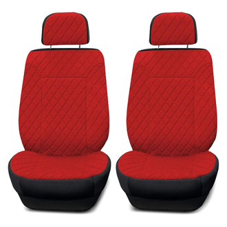 FH Group® - Prestige79 Diamond Stitch Neosupreme 1st Row Red Seat Covers