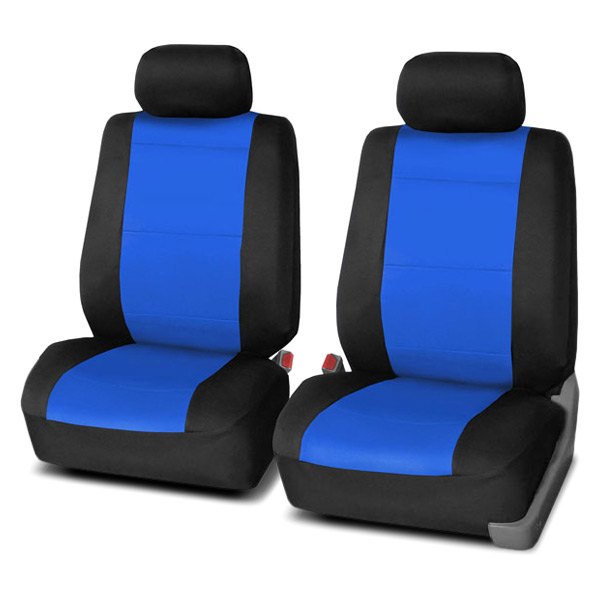  FH Group® - 1st Row Neoprene 1st Row Black & Blue Seat Covers