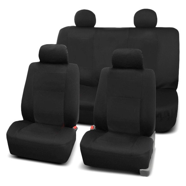  FH Group® - 1st & 2nd Row Premium Waterproof 1st & 2nd Row Black Seat Covers