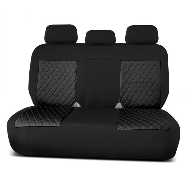  FH Group® - 2nd Row Neosupreme Deluxe 2nd Row Black Seat Cushions