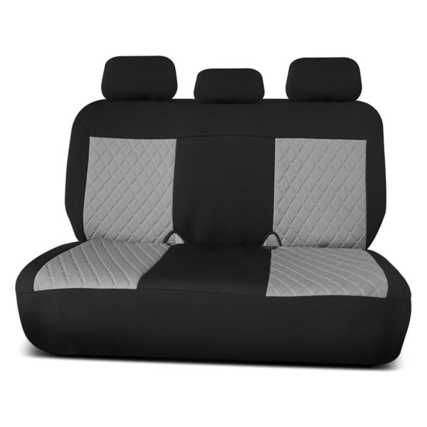  FH Group® - 2nd Row Neosupreme Deluxe 2nd Row Black & Gray Seat Cushions