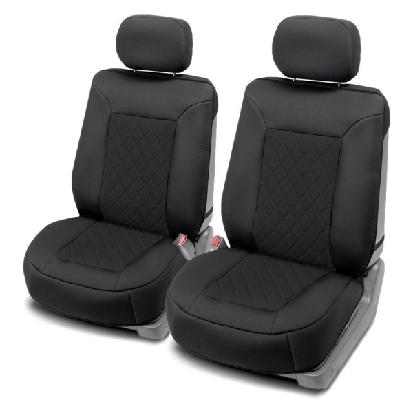 FH Group® - 1st Row Neosupreme Deluxe 1st Row Black Seat Cushions