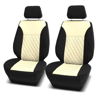 FH Group® - Neoprene Ultraflex 1st Row Black & Beige Seat Covers