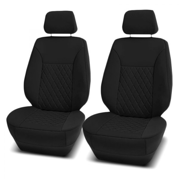  FH Group® - 1st Row Neoprene Ultraflex 1st Row Black Seat Covers
