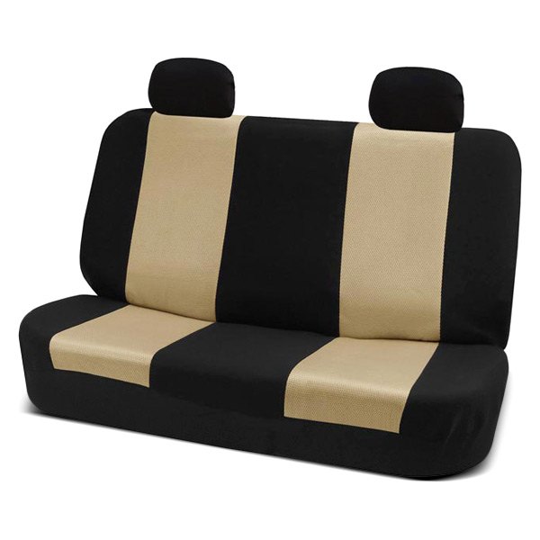  FH Group® - 2nd Row Classic Cloth 2nd Row Black & Beige Seat Covers