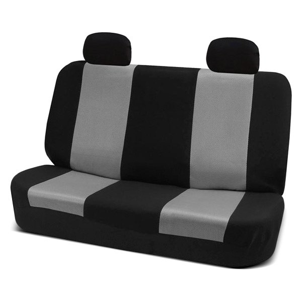  FH Group® - 2nd Row Classic Cloth 2nd Row Black & Gray Seat Covers