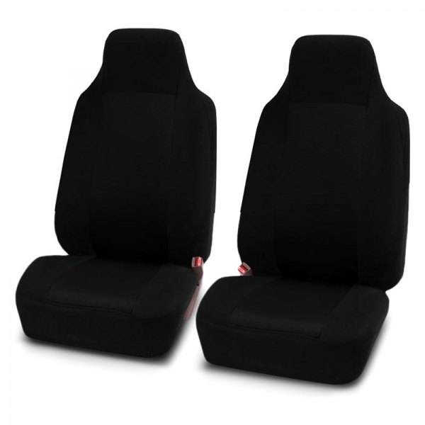  FH Group® - 1st Row Classic Cloth 1st Row Black Seat Covers