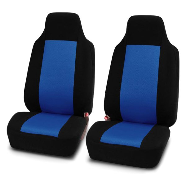  FH Group® - 1st Row Classic Cloth 1st Row Black & Blue Seat Covers