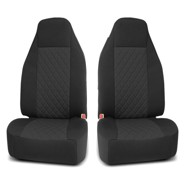  FH Group® - 1st Row Neosupreme Deluxe 1st Row Black Seat Cushions