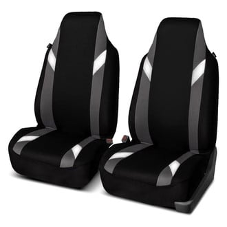 FH Group® - Supreme Modernistic 1st Row Black & Gray Seat Covers