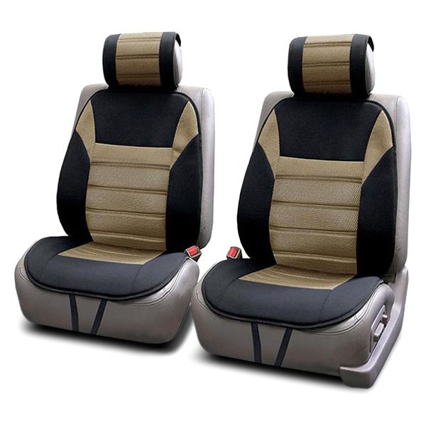  FH Group® - 1st Row Premium 1st Row Black & Beige Seat Cushions