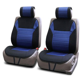 FH Group® - Premium 1st Row Black & Blue Seat Cushions