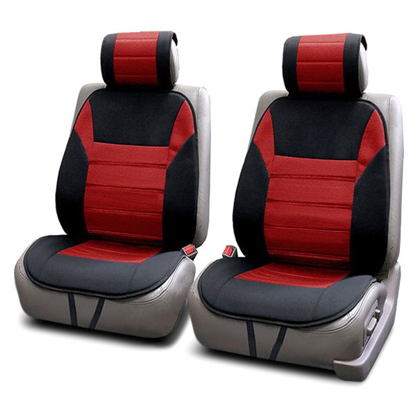  FH Group® - 1st Row Premium 1st Row Black & Red Seat Cushions