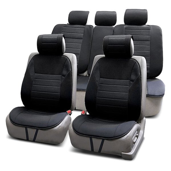  FH Group® - 1st & 2nd Row Premium 1st & 2nd Row Black Seat Cushions