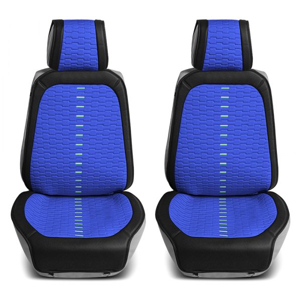  FH Group® - Colorful Ultra 1st Row Black & Blue Seat Cushions